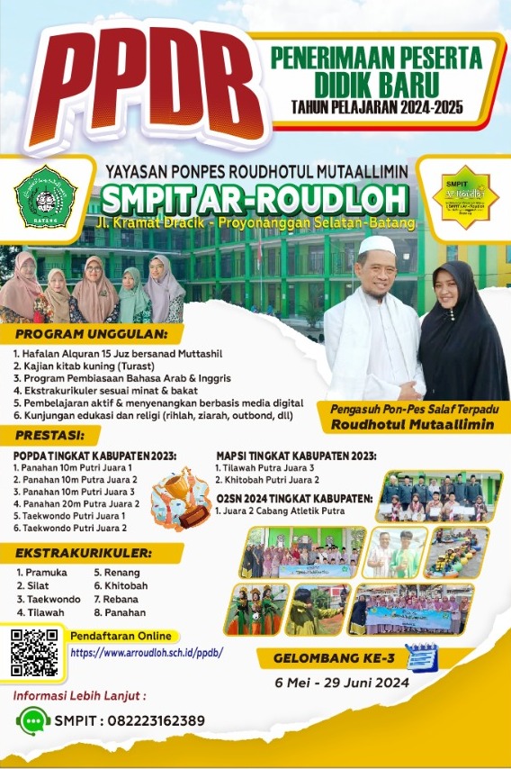 ppdb smp it ar-roudloh boarding school 2024-2025